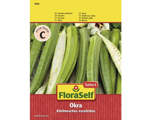 Gemüse-Eibisch 'Okra' FloraSelf Select samenfestes Saatgut Gemüsesamen-0