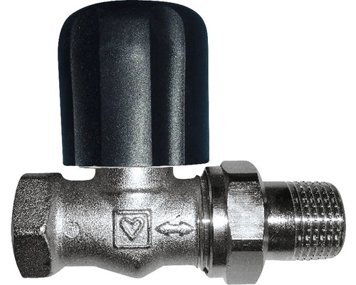 Verschraubung Herz 1 Zoll Durchgangsform nickel schwarz Verschraubung Herz 1 Zoll Durchgangsform nickel schwarz