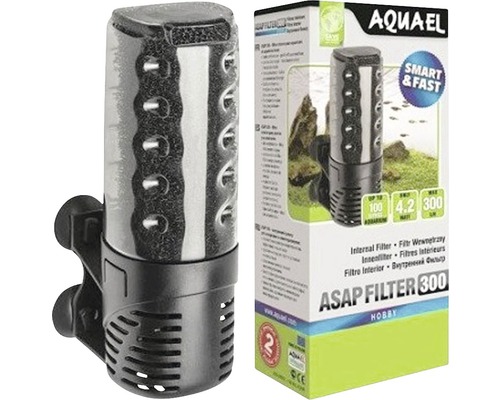 Aquael ASAP 300 Innenfilter mit Produktverpackung