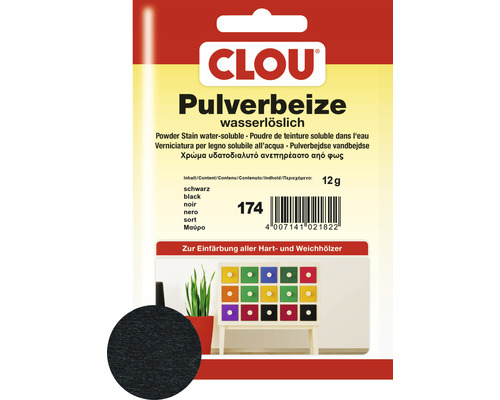 Clou Pulverbeize schwarz 12 g Clou Pulverbeize schwarz 12 g