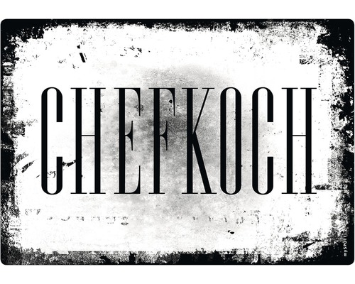 Küchenrückwand mySpotti pop Chefkoch 590x410x2 mm Chefkoch Schriftzug