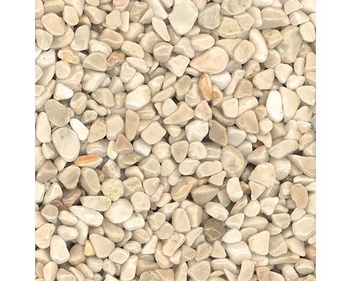 Marmorkiesel Murexin Colorit grob MG 24 beige 25 kg Nahaufnahme von Zierkieseln