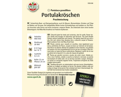 Samenpackung Portulakröschen Prachtmischung von Sperli