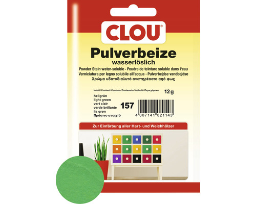 Clou Pulverbeize hellgrün 12 g Clou Pulverbeize hellgrün 12 g