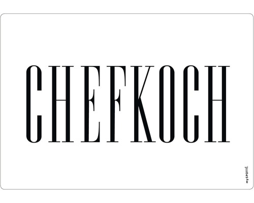 Küchenrückwand mySpotti pop Chefkoch white 590x410x2 mm