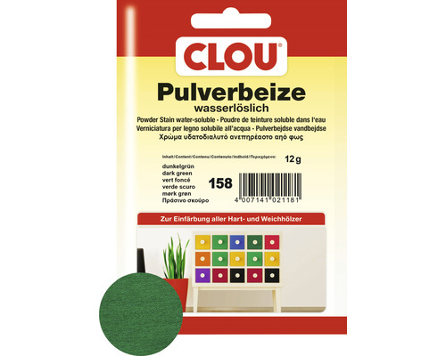 Clou Pulverbeize dunkelgrün 12 g Clou Pulverbeize dunkelgrün 12 g