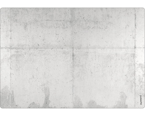 Küchenrückwand mySpotti pop Betonwand 590x410x2 mm mySPOTTi Spritzschutz mit Betonoptik