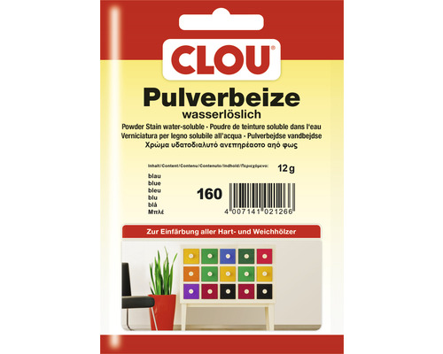 Clou Pulverbeize, wasserlösliche Holzbeize in Pulverform