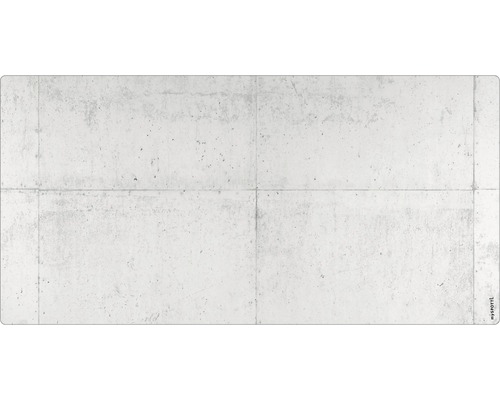 Badrückwand mySpotti Aqua Betonwand 900x450x2 mm 150916 grau MySpotTile Fliesendekor Betonoptik