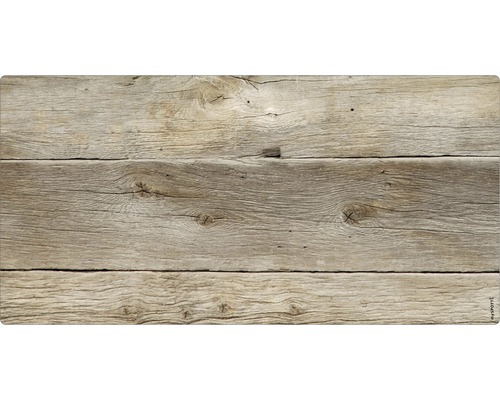 Badrückwand mySpotti Aqua Holz 900x450x2 mm 150917 braun Holzbrettstruktur