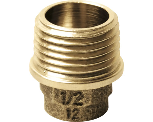 Übergangsnippel 1/2"AGx12mm 10 Stück Rotguss Messing Gewindenippel mit der Kennzeichnung 1/2