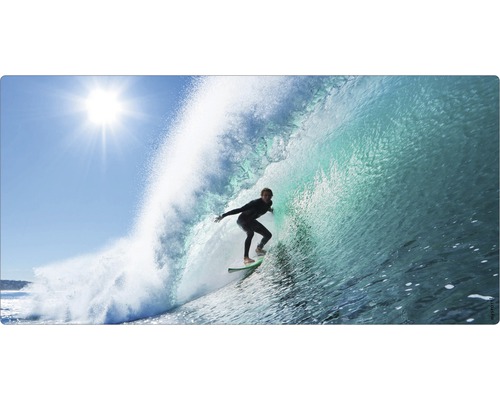 Badrückwand mySpotti Aqua Surfing USA 900x450x2 mm 150935 blau