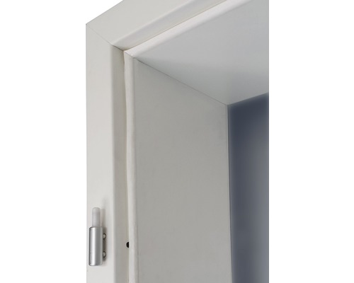 Detailansicht einer Türdichtung an einem Türrahmen