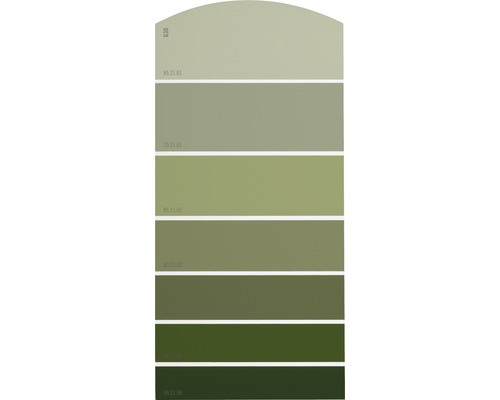 Farbmusterkarte G30 Farbwelt grün 21x10 cm