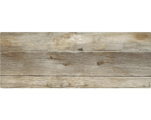 Badrückwand mySpotti Aqua Holz 1200x45x20 mm 151217 braun Holzbrett mit Maserung