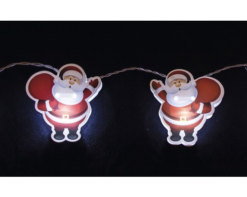 Santa Claus Lichterkette für die Weihnachtsdekoration