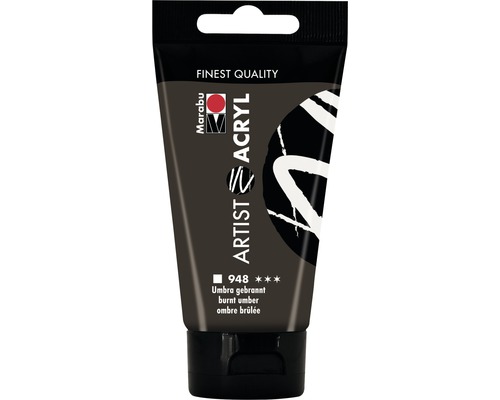 Marabu Acrylfarbe Artist Acryl umbra gebrannt 948 75 ml Tube Marabu Künstler Acrylfarbe Umbra gebrannt