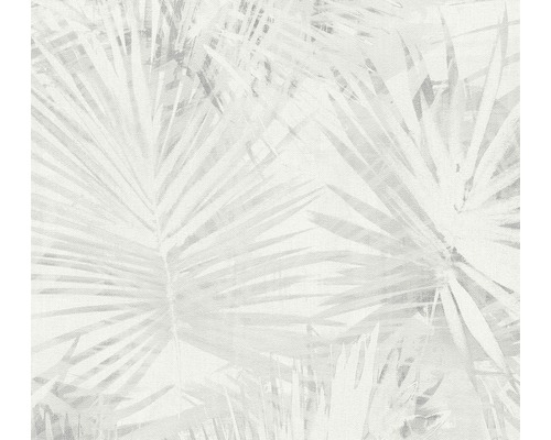 Vliestapete 36385-1 Attractive 2 Palmblatt grau weiß