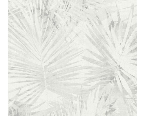 Vliestapete 36385-1 Attractive 2 Palmblatt grau weiß Tapete mit Palmenmuster