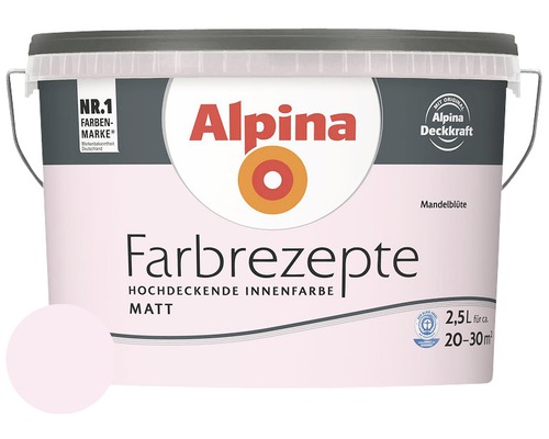 Alpina Wandfarbe Farbrezepte Mandelblüte 2,5 l Alpina Wandfarbe Farbrezepte Mandelblüte 2,5 l