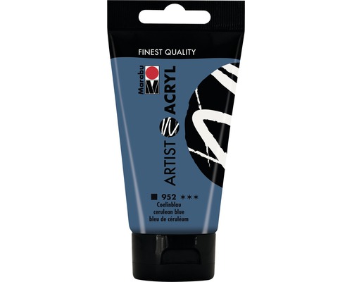 Marabu Acrylfarbe Artist Acryl coelinblau 952 75 ml Tube Künstler Acrylfarbe Coelinblau