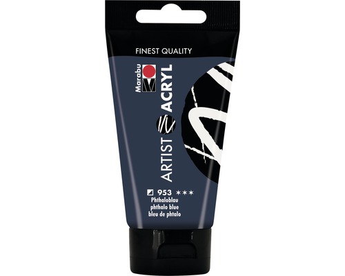 Marabu Acrylfarbe Artist Acryl phthaloblau 953 75 ml Marabu Künstler Acrylfarbe in der Tube