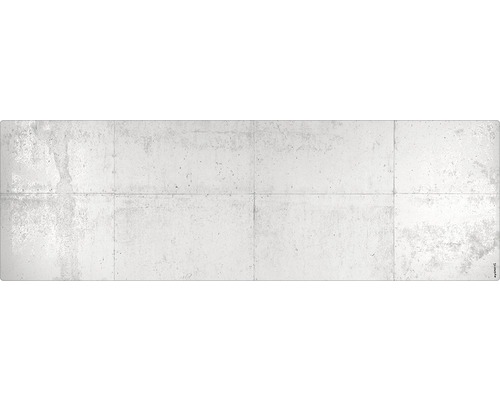 Badrückwand mySpotti Aqua Betonwand 1400x450x2 mm 151416 grau Betonoptik Tapete
