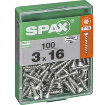 Spax Universalschraube Senkkopf Stahl gehärtet T 10, Holz-Vollgewinde 3x16 mm, 100 Stück-thumb-2