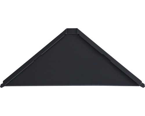PRECIT Aluminium Startplatte für Dachschindel Quadra Anthrazitgrau RAL 7016 158 x 158 x 0,7 mm-0