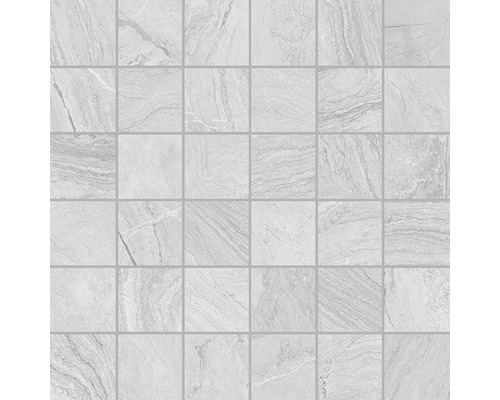 Feinsteinzeugmosaik Varana Gris 30,0x30,0 cm grau matt