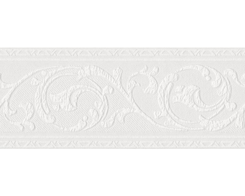 Vlies-Bordüre Marburg Patent Decor Ornamental weiß 10,05 m x 13 cm
