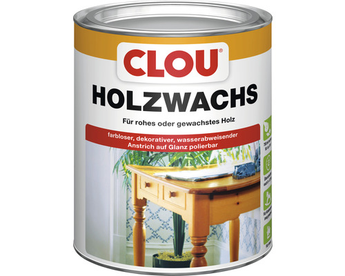 CLOU Holzwachs transparent 750 ml