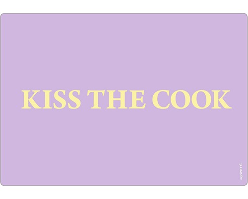Küchenrückwand mySpotti pop Plum Kiss 590x410x2 mm Myspotti ''Kiss The Cook'' Küchenmatte