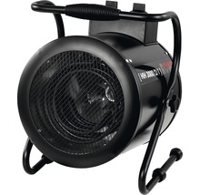 Schwarze Elektroheizung mit Tragegriff