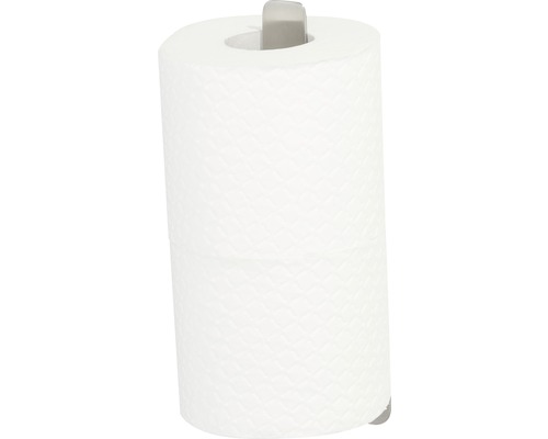Eine Küchenpapierrolle mit Halterung.