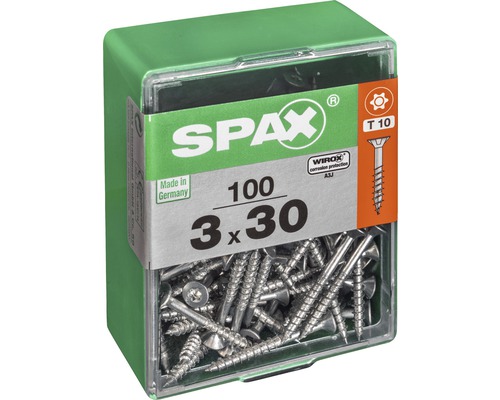 Spax Schrauben 3 x 30 Millimeter in einer Box