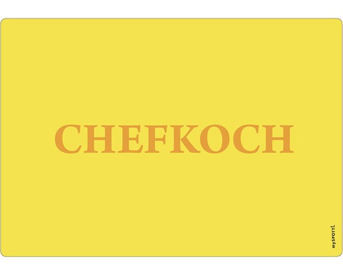 Küchenrückwand mySpotti pop Chefkoch yel. 590x410x2 mm