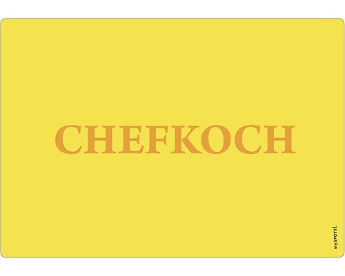 Küchenrückwand mySpotti pop Chefkoch yel. 590x410x2 mm Chefkoch Platzdeckchen