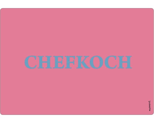 Küchenrückwand mySpotti pop Chefkoch pink 590x410x2 mm