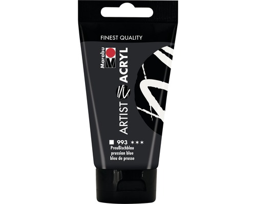 Marabu Acrylfarbe Artist Acryl preußischblau 993 75 ml Tube Marabu Künstler Acrylfarbe Preußischblau