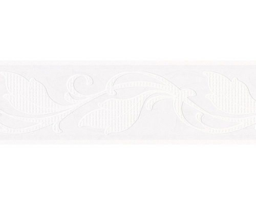 Vlies-Bordüre Marburg Patent Decor Laser Floral weiß 5 m x 13 cm