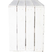 Vintage Obstkiste mit Regalboden weiß 74x40x31 cm