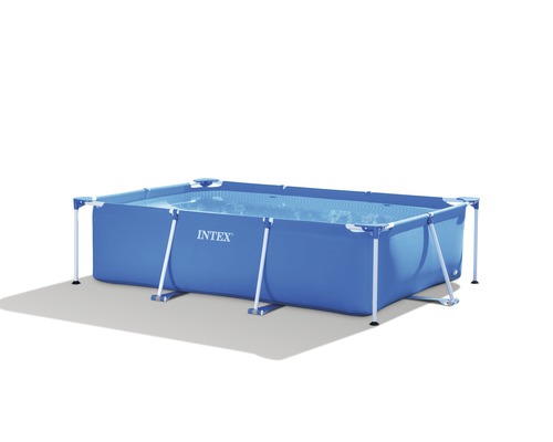 Aufstellpool Framepool Intex Family eckig 300x200x75 cm ohne Zubehör blau