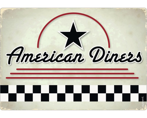 Küchenrückwand mySpotti pop American Din. 590x410x2 mm American Diners Motiv
