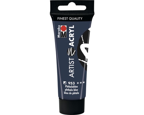 Marabu Acrylfarbe Artist Acryl phthaloblau 953 22 ml Marabu Artist Acrylfarbe Phthaloblau in Tube