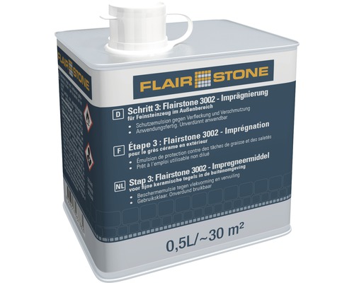 FLAIRSTONE 3002 Imprägnierung für Feinsteinzeug 0,5 l