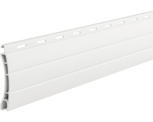 Rollladenprofil Schellenberg Mini H 37 x L 1500 mm, weiß Weiße Kunststofffassadenverkleidung mit Montagelöchern