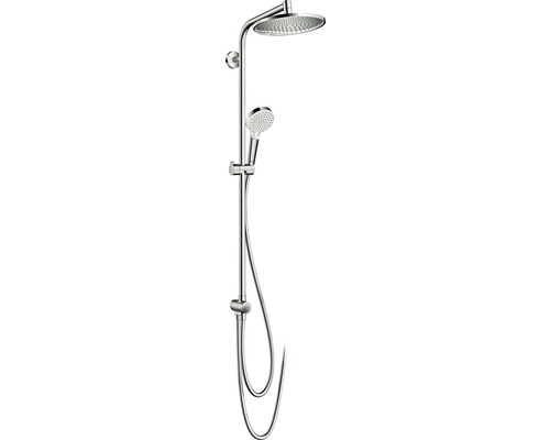 Duschsäule hansgrohe Crometta S 240 Showerpipe Reno EcoSmart 27270000 mit Umsteller verchromt