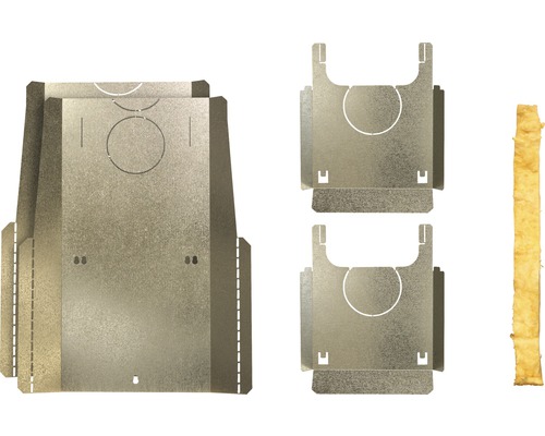Brandschutzset Haas & Sohn zu Kaminbausatz Genf silber Brandschutzset Haas & Sohn zu Kaminbausatz Genf silber