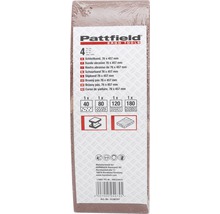 Pattfield Schleifband Set, 76x457 Millimeter, Körnung 40, 80, 120 und 180